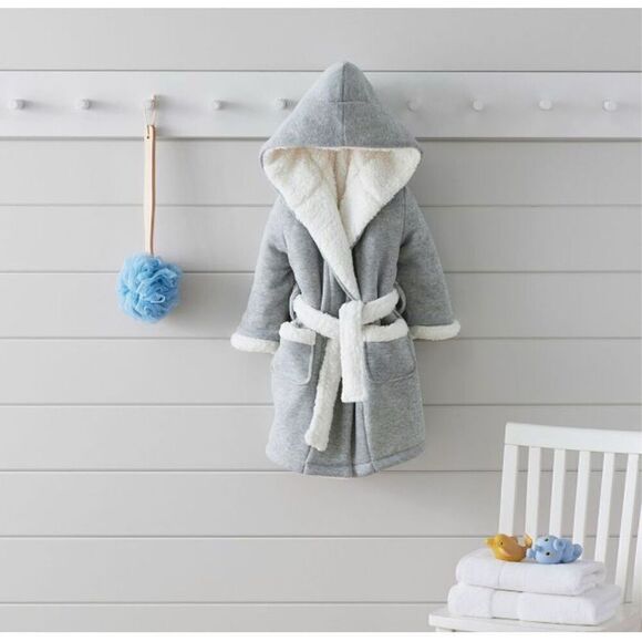 Pottery Barn Kids Jersey Robe 2-3T - Picture 2 of 5
